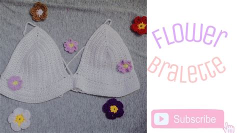 Bralette A Crochet Fácil Y Rápido Con Puntos BÁsicos Flower Bralette 🌸😍 Youtube