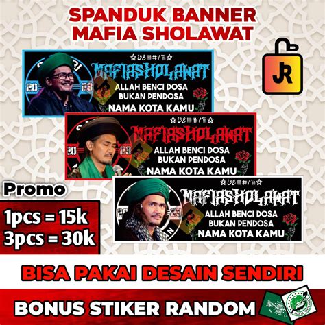 Spanduk Banner Mafia Sholawat Tahan Air Tahan Lama Lazada Indonesia