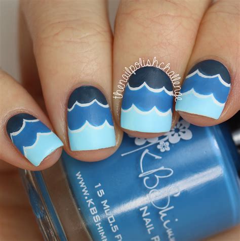 Kelli Marissa: Ocean Wave Nail Art With KBShimmer Nail Vinyl Decals