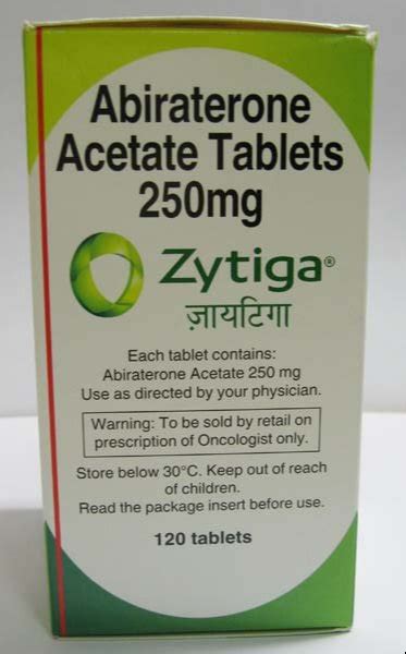 Abiraterone Acetate Zytiga Mg Tablets Prescription Treatment