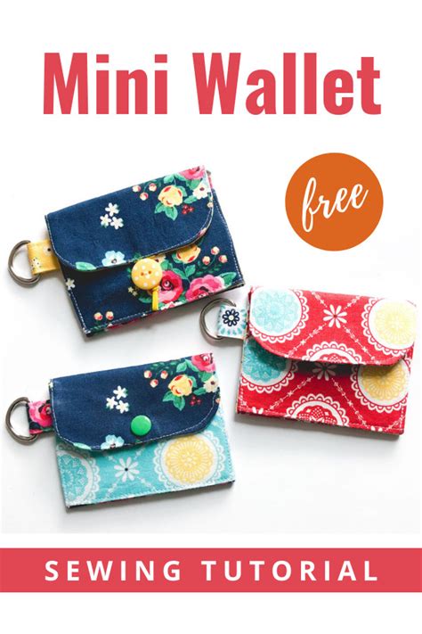 Mini Wallet Free Sewing Tutorial Sew Modern Bags