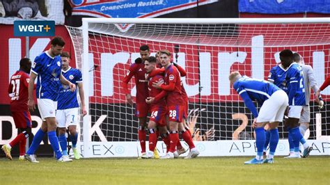 Hansa Rostock Hamburger Sv Highlights Hsv Jubelt Dank Ping Pong Tor