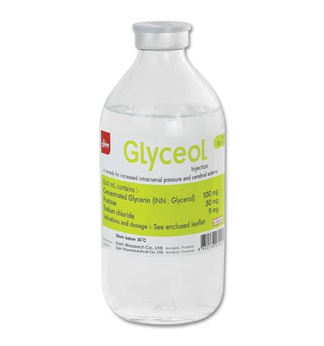 Glyceol Dosagedirection For Use Mims Thailand