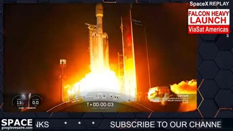 Spacex Falcon Heavy Wow Perfect Launch Max Power Attempt Viasat 3