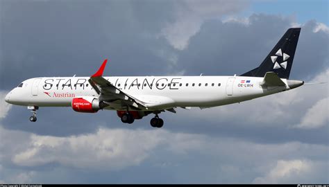 OE LWH Austrian Airlines Embraer ERJ 195LR ERJ 190 200 LR Photo By