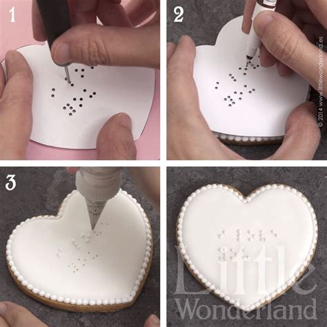 Galletas Braille Braille Cookies Cookie Decorating Valentines