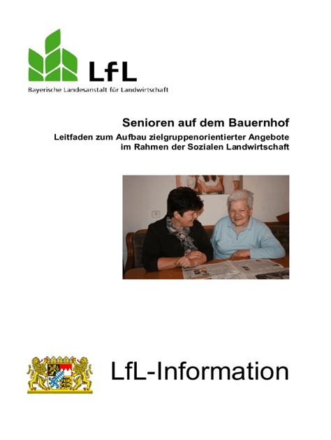 Ausf Llbar Online Senioren Auf Dem Bauernhof Fax Email Drucken Pdffiller