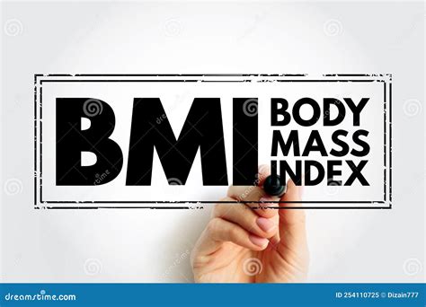 Bmi Body Mass Index Acronym Health Concept Background Stock Image