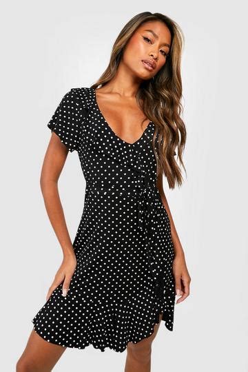 Black Tea Dresses Boohoo Uk