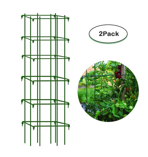 Mr Garden Heavy Duty 47 Tomato Trellis Cage Set Of 2 Green