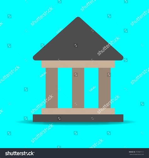 Government Building Icon Stock Vector Royalty Free 707887111 Shutterstock