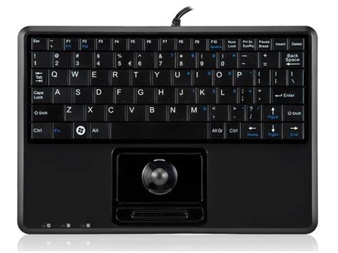 Perixx Periboard H Plus Wired Keyboard With Trackball Usb Port