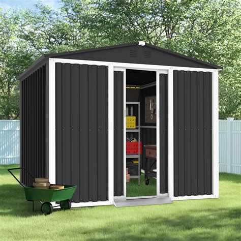 Buy Betterland X Ft Outdoor Storage Shed Steel Garden Shed With