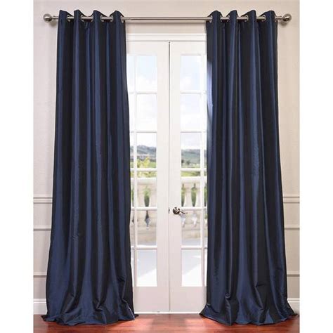 Shop Exclusive Fabrics Grommet Blackout Faux Silk Taffeta 96 Inch