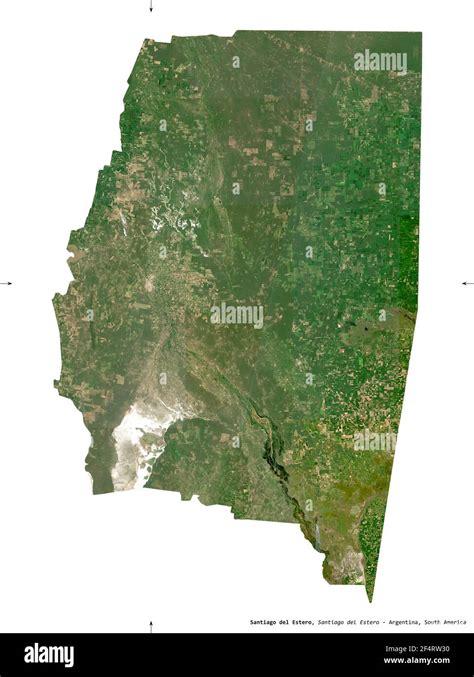 Santiago del Estero, province of Argentina. Sentinel-2 satellite ...