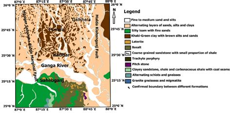 Lithological map of the study area | Download Scientific Diagram