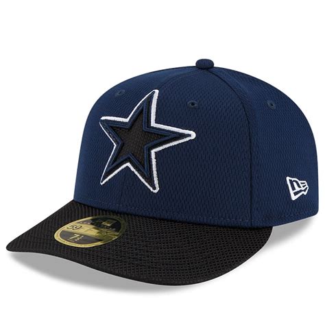 Men's New Era Navy/Black Dallas Cowboys 2021 NFL Sideline Road Low Profile 59FIFTY Fitted Hat