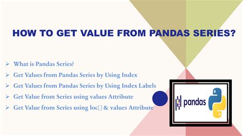 How To Get Value From Pandas Series Spark By {examples}