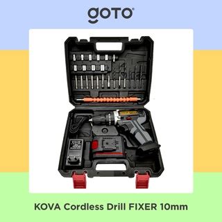 Jual Kova Fixer Cordless Drill Mm Set Mesin Bor Tangan Baterai Tembok