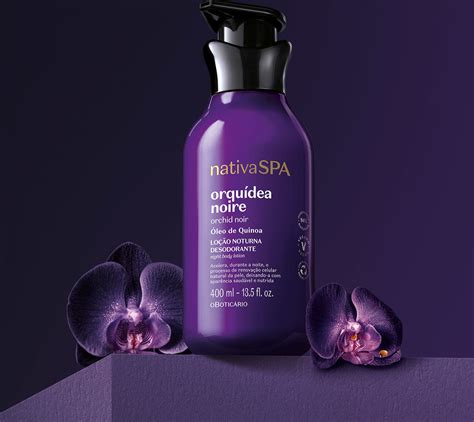 Loção Noturna Desodorante Corporal Nativa SPA Orquídea Noire 400ml O