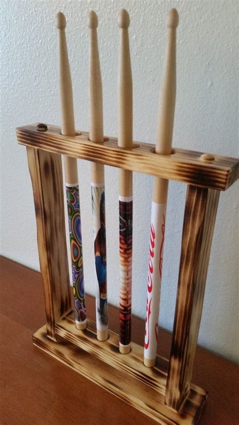 Drum Stick Display Drumstick Holder Holds 4 By Mysticmosswoods