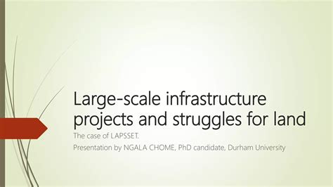 corridorslarge scale infrastructure projects  struggles  land