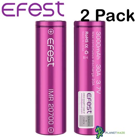 Efest Imr Mah A Batteries Pack Planethaze