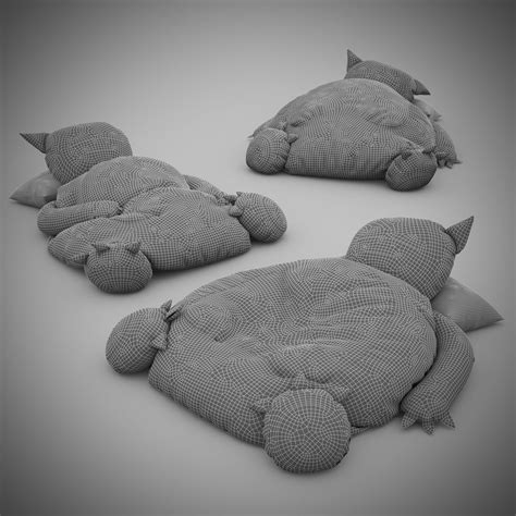 Snorlax Bed 3D model | CGTrader