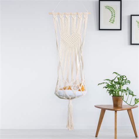 LIT suspendu en macramé pour chat LE COIN REPOS 1filalapatte