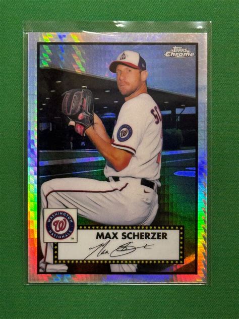 Topps Chrome Platinum Anniversary Max Scherzer Prism