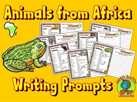 Animals from Africa - Writing Prompts | Teaching Resources