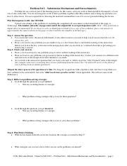 Fa22 3A PSet I Key Pdf Problem Set I Substitution Mechanisms And