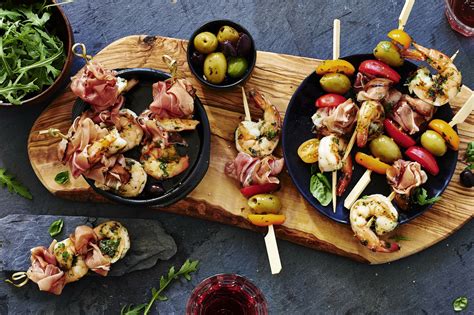 Tapas En Surf Turf Spiesjes Vleeschwaar