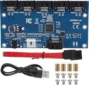 SATA3 0 1 A 5 Puertos De Concentrador SATA Swith Multiplicador Tarjeta