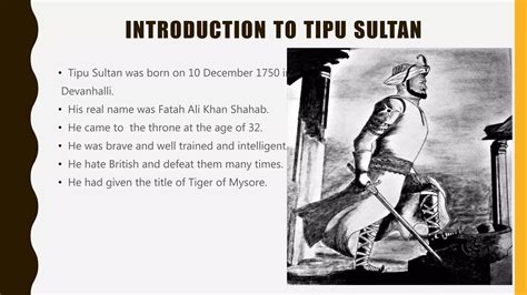 Tipu Sultan History Wars Olevel Ppt