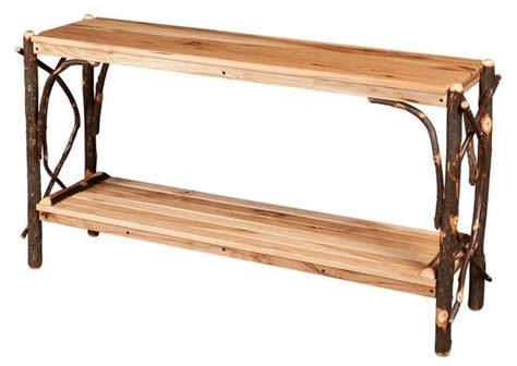 Rustic Wood Sofa Table From Dutchcrafters Amish Furniture