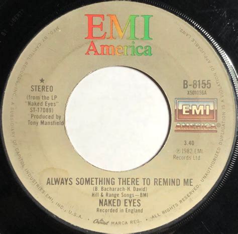 Naked Eyes Always Something There To Remind Me 1983 Jacksonville