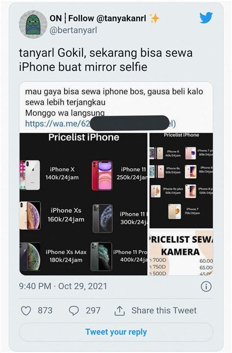 Gengsi HP Murah Viral Sewa IPhone Buat FYP