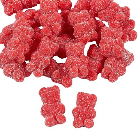 Sugar Coated Cherry Gummy Teddy Bear Candy 100 Pieces Grocery And Gourmet Food