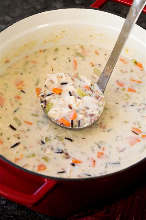 Creamy Chicken and Wild Rice Soup - Cooking Classy