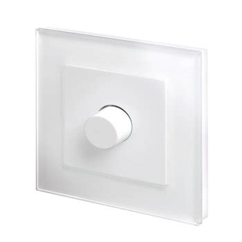 Retrotouch Crystal White 1 Gang 2 Way Dimmer Switch 02042 SM UKES