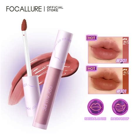 FOCALLURE brillo de labios mate Airy lápiz labial líquido de larga