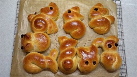 Osterhasen aus Hefeteig Rezepte für den Holzbackofen