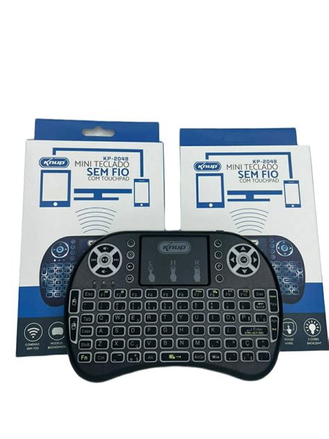 Mini Teclado Sem Fio Touchpad KNUP KP 2048 Bem Vindo Eletrônicos