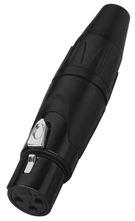 Monacor XLR Stecker Female 823 J Schwarz Kaufen Bei Hifisound De