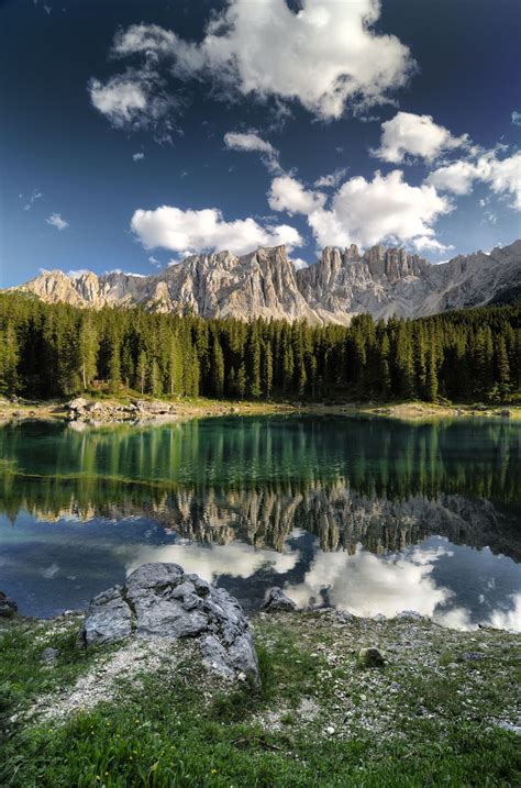 Lake Of Carezza TN Italy Landscape Scenery Scenery Beautiful Travel