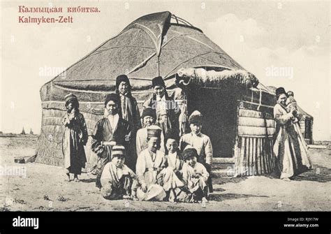 Kalmyk Tent Postcard 1904 Stock Photo Alamy