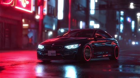 BMW M4 Rainy Night Live Wallpaper - MoeWalls