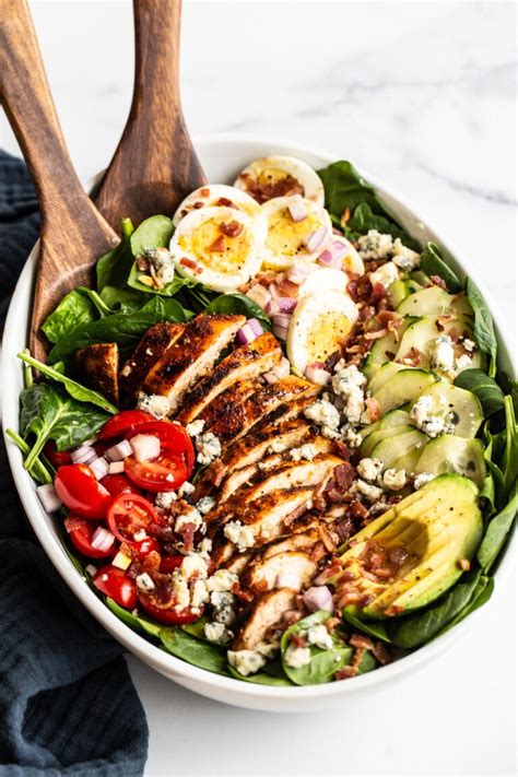 Blackened Chicken Cobb Salad Eating Bird Food