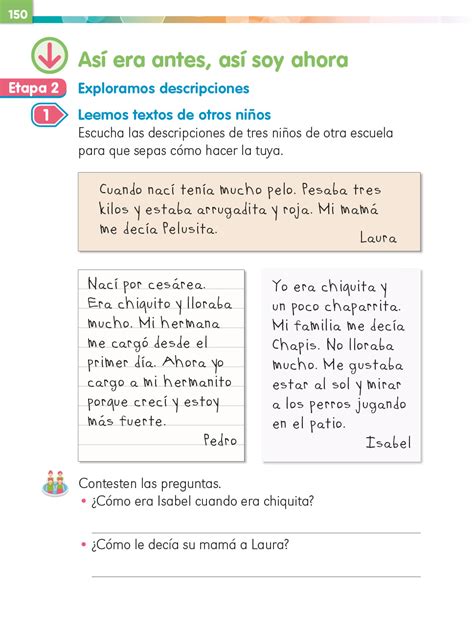 Lengua Materna Español Primer Grado 2020 2021 Página 150 De 225